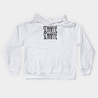 Schaffe Schaffe, Arbeit, Hausbau Kids Hoodie